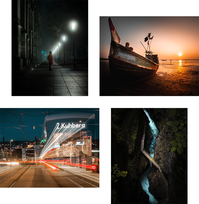 Vier beeindruckende Bilder aus meinem Portfolio, die die Vielfalt und Qualität meiner Arbeit zeigen